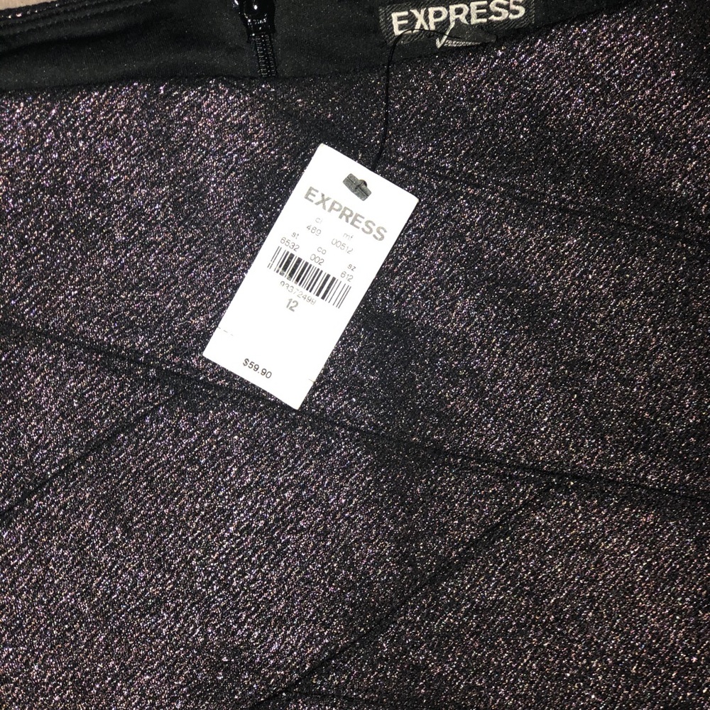 Express Shimmering pencil skirt